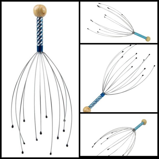 اداة تدليك فروة الرأس شكل اخطبوط